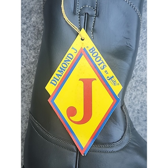 Justin Diamond J Vintage Western Boots Womens 5.5 B Gray Style 3056 NWT - Picture 10 of 11